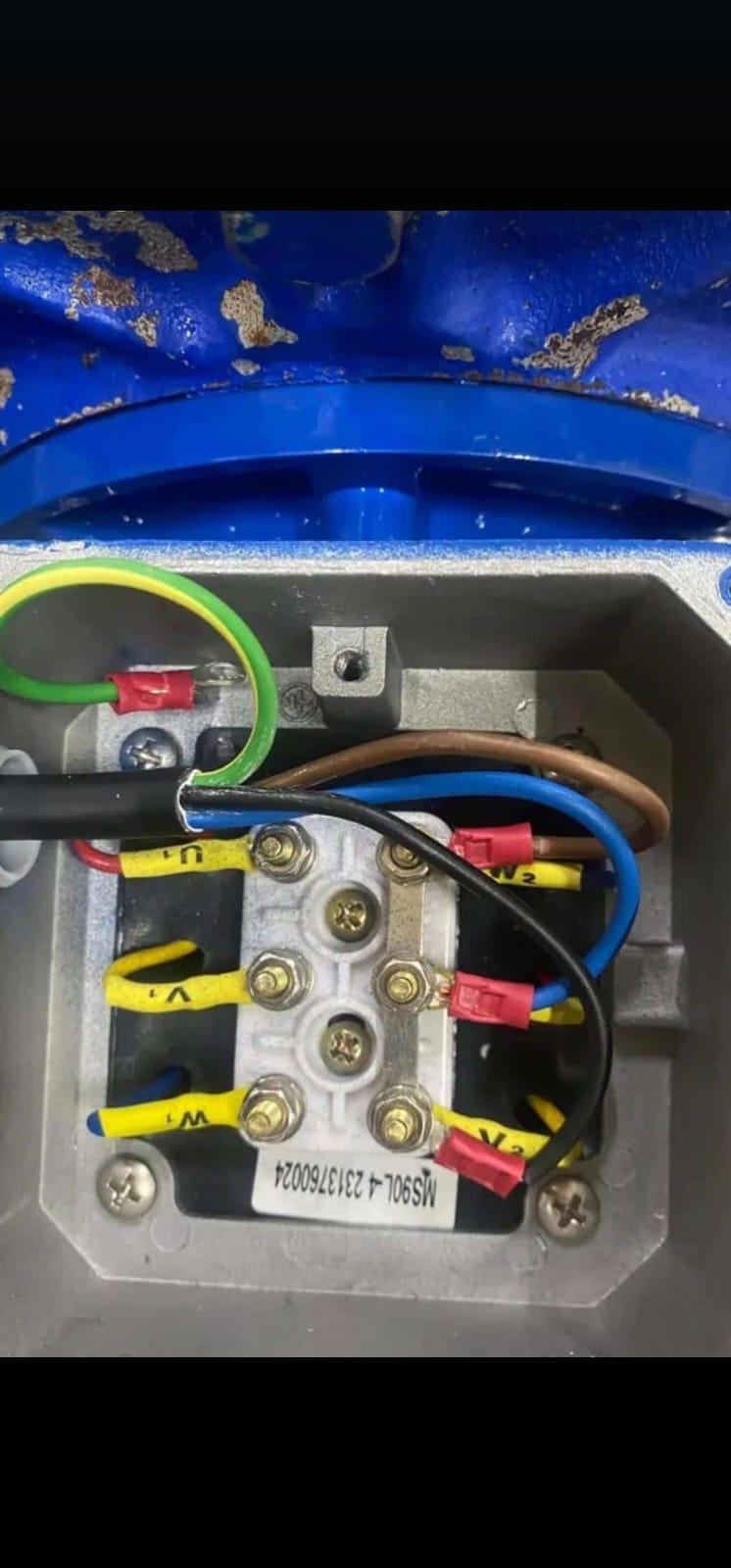 Motor terminal box