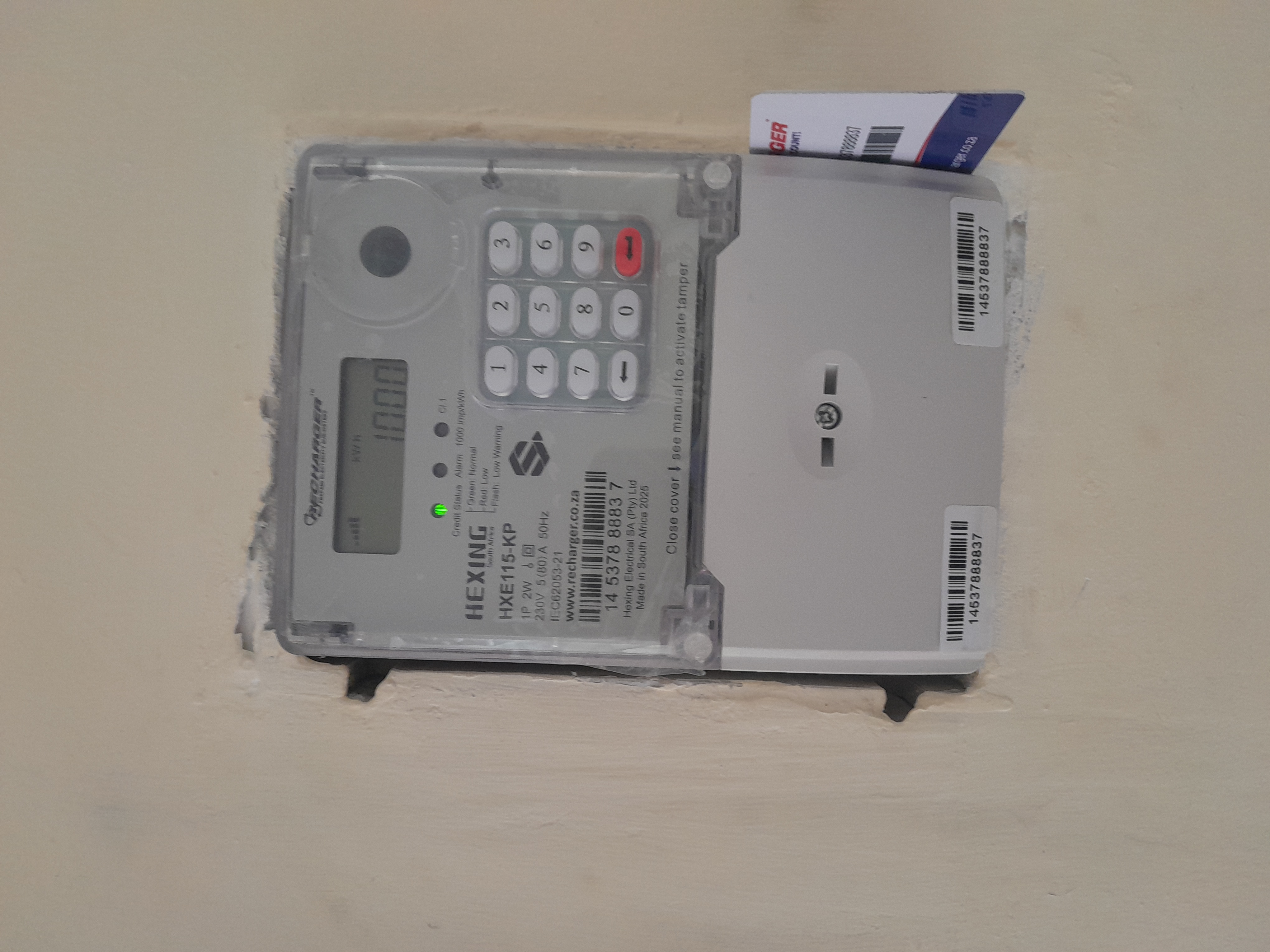 Hexing prepaid meter